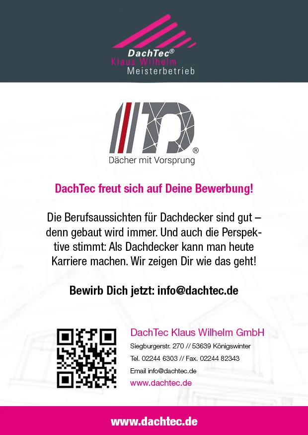 Ausbildung zum Dachdecker